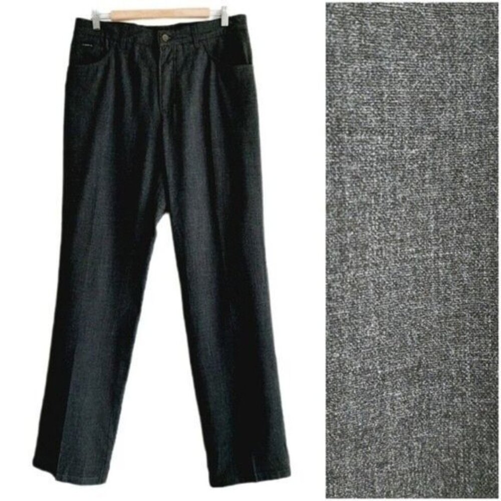 ALBERTO Tom Ceramica Comfort Fit 5 Pocket Dress Pants Gray Men's Sz 36 / Euro 52